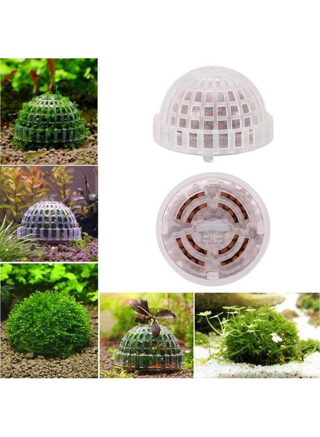 كرات الطحالب المعدنية الطبيعية المائية لتزيين أحواض السمك، نباتات حية، كرات معدنية - Image 2